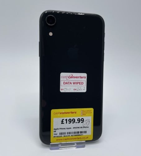 Apple iPhone Xr iPhone Xr 64GB Black for £169.99 Second Hand