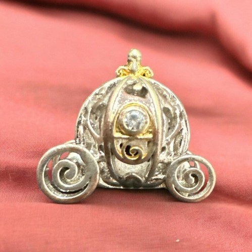 Pandora 100th Anniversary Cinderella Enchanted Carriage Charm Silver 