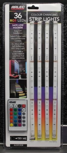 arlec colour changing strip lights