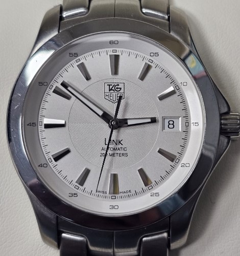 Tag Heuer Link Wjf2111.Ba0570 39mm Silver Dial Watch Unisex