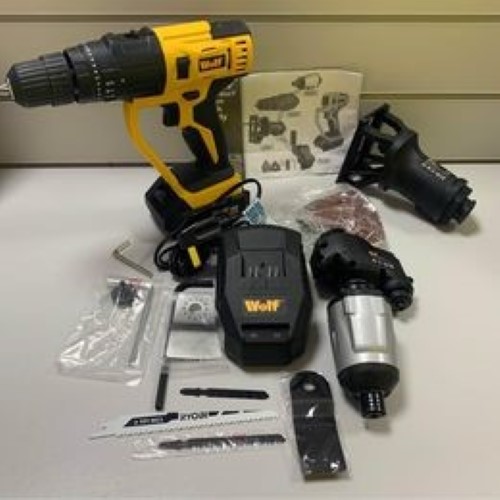 Wolf 4In1 18V Li Ion Work Buddy Combi Drill 044800121311 Cash