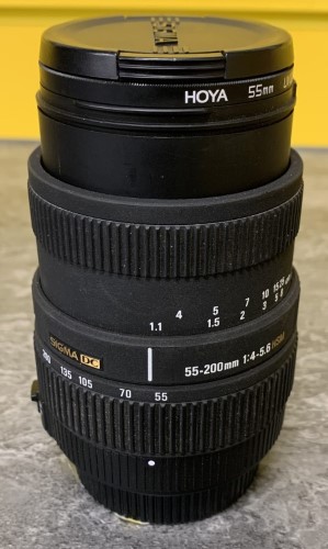 Sigma 55-200mm Camera Lens Zoom Black | 036400114390 | Cash Converters