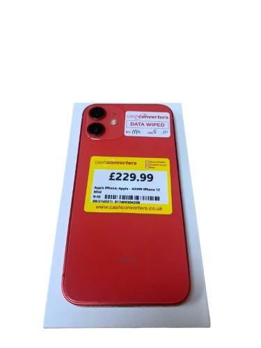Apple iPhone 12 Mini A2399 64GB Red | 017400304208 | Cash Converters