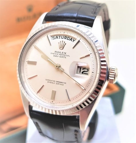 Rolex day date 1803 white gold hot sale