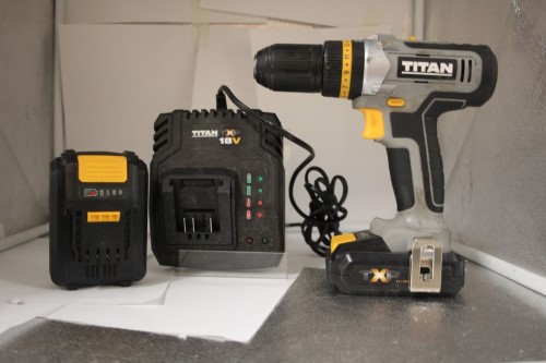 Titan best sale drill battery