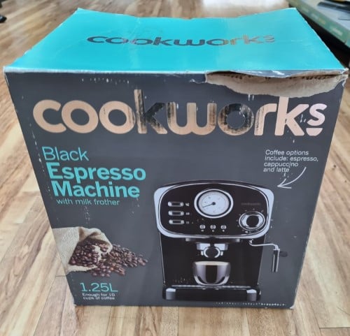 cookworks espresso machine with frother