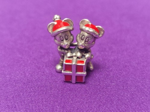 New Authentic Pandora Earrings Disney Mickey CZ Stud 290577CZ W Tag & Suede  Pouc | eBay