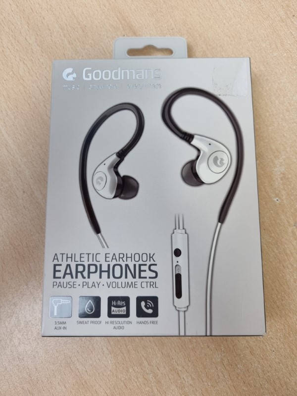 goodmans athletic earhook earphones