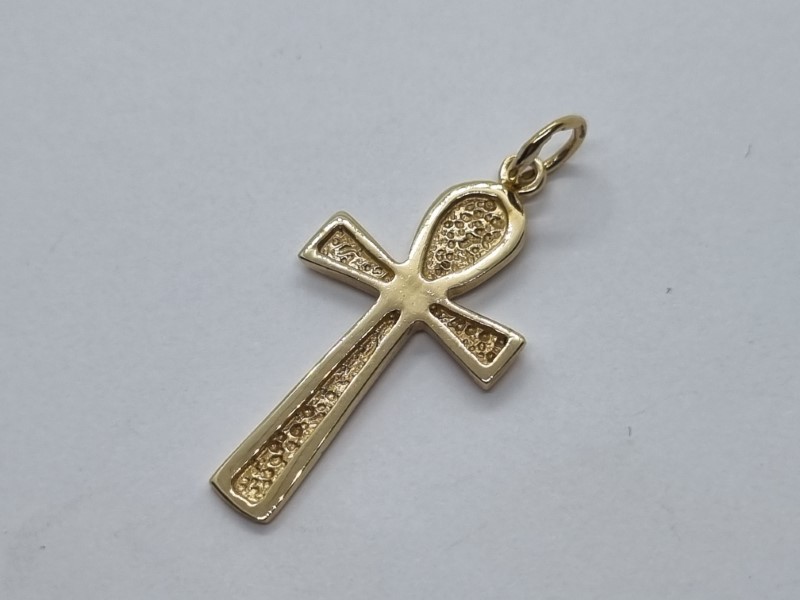 9ct gold ankh pendant