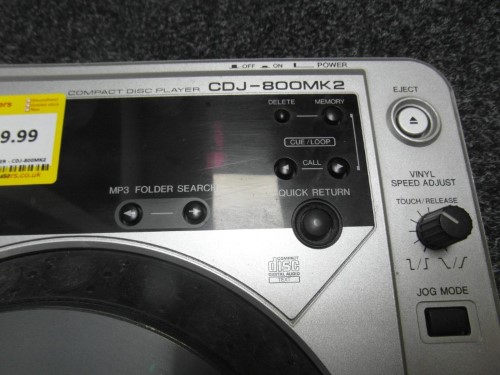 Pioneer Cdj-800Mk2 | 056500065456 | Cash Converters