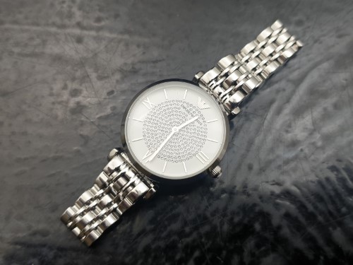 Emporio Armani Watch Unisex T Bar Stainless Steel Ladies Watch