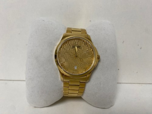 Gucci g store timeless gold mens