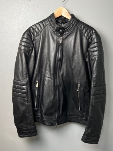 Hugo boss mercedes leather jacket new arrivals