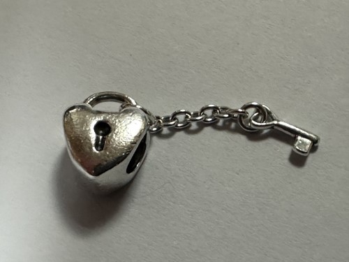 Pandora key to my heart 14k & hot sale silver charm