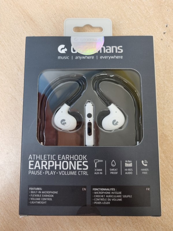 goodmans athletic earhook earphones