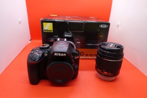 Nikon D3400 Kit 18-55mm F:3.5-5.6G Vr Lens Boxed Black