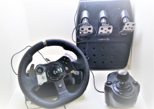 Logitech G920 Driving Force Steering Wheel, Pedals And Shifter Black ...