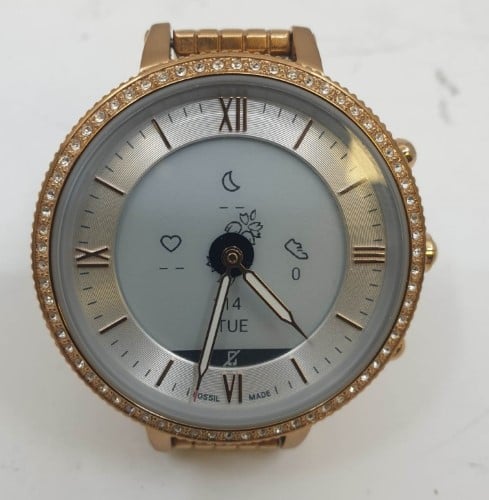 Fossil Womans Wrist Watch Carlie Gen 6 Hybrid Smartwatch 1Ftw7037 Gold for 49.99 Second Hand