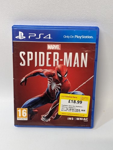 Spiderman Playstation 4 | 052700085195 | Cash Converters