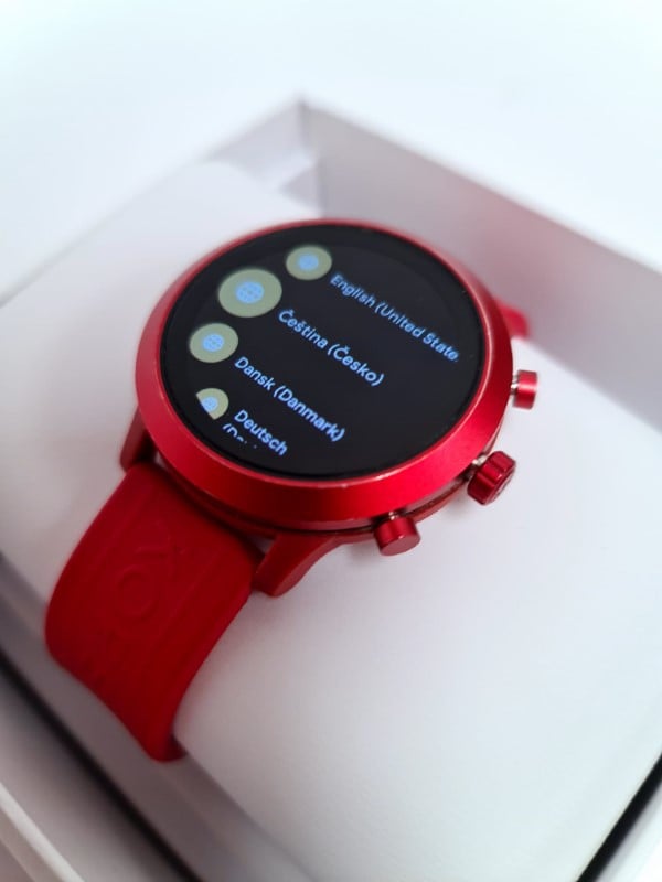 red michael kors smartwatch