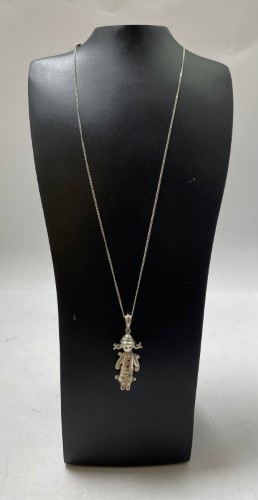 Silver hot sale clown pendant