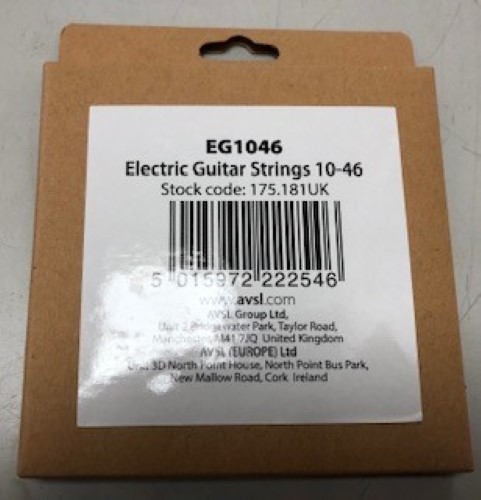 Avsl Electric Guitar Strings 10 46 Black 020300143643 Cash