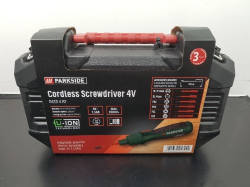 Parkside deals cordless screwdriver