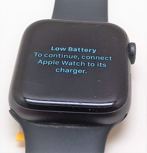 Apple watch low battery to continue connect apple watch to its online charger