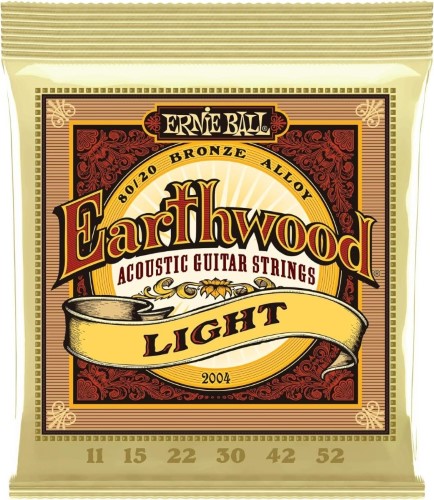 Ernie Ball Earthwood Light 80 20 Bronze Acoustic Guitar Strings