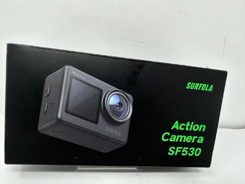 Surfola Action Camera Sf530 - 4K/30Fps 20Mp Eis Anti Shake Wifi PC Camera  Black