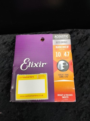 Guitar Accessories Elixir Acoustic Strings 80 20 Bronze