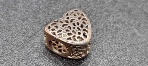 Filigree & beaded hot sale heart charm