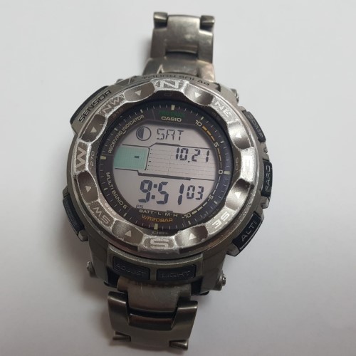 Casio Watch Mens Prw-2500T G Shock Pro Trek Tough Solar Radio