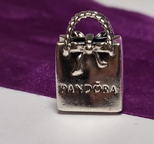 Pandora charm 2025 shopping bag