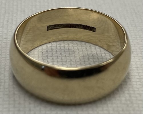 9ct Yellow Gold Mens Ring SizeR, 037000121542