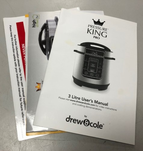 Drew and cole discount pressure king pro instructions