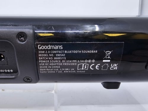 Goodmans 30w 2.0 compact hot sale soundbar