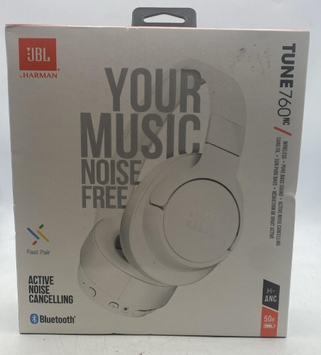 JBL, Active Noise Cancelling Tune 760Nc White | 039700164993