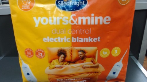 Yours & Mine Dual Control Electric Blanket, Silentnight