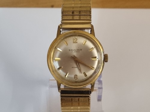 Excalibur gold watch new arrivals