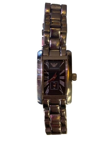 Square on sale armani watch