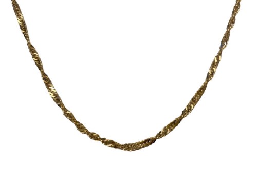 9ct Yellow Gold 9Ct Yellow Gold Filed Curb Necklace Necklace 6.47G ...