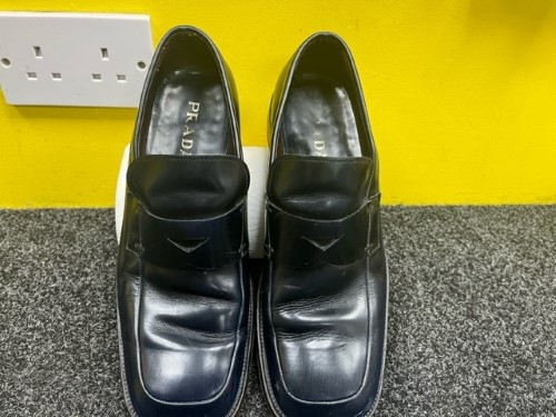 Men's Prada Leather Shoes Black | 035700104935 | Cash Converters
