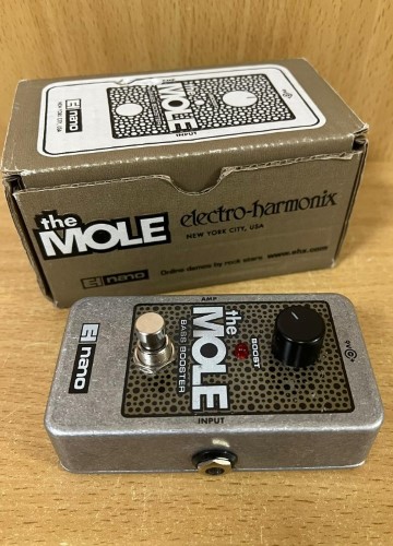 Electric Electro Harmonix Bass Booster The Mole Guitar Pedal