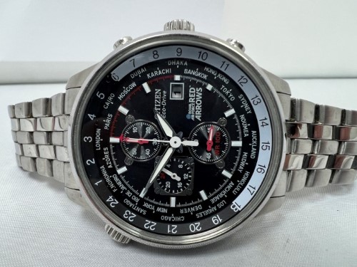 Citizen red arrows world time chronograph hot sale