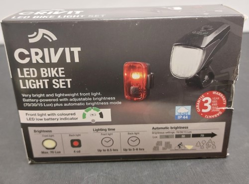 Crivit Led Bike Light Set Black 048500350056 Cash Converters