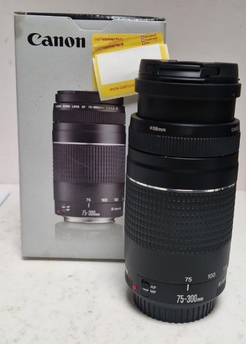 Canon Ef 75-300mm F/4-5.6 Iii Usm Black Lens Grey