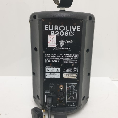 Behringer Eurolive B208d Active 200 Watt 2-Way Pa Speaker System