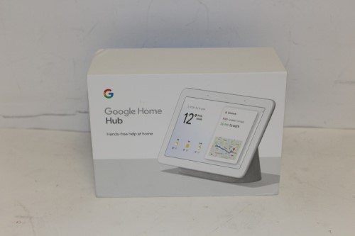 Restored Google Nest Home Hub 7 Smart Display Chalk GA00516GB  (Refurbished) 