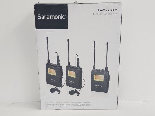 Saramonic Uwmic9 Kit 2 Tx9+Tx9+Rx9 Uhf Wireless Mic Black